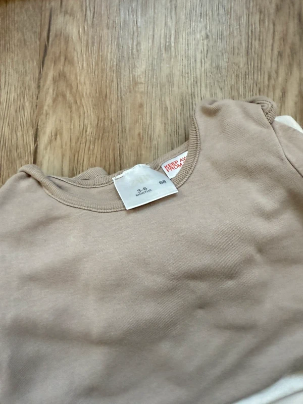 Lot de 11 bodys bébé longues manches en taille 3/6 mois ,68 cm Zara, H&M et petit béguin - photo numéro 4