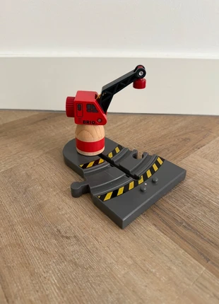 Very good red moving Brio wooden train low level crane kraan 33061 trenino eisenbahn toy, brand: Brio, condizioni: Ottime, taglia: Taglia unica, €12.99, €14.34 include la Protezione acquisti