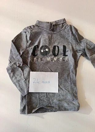 Haut manches longues à col 24 mois, marque: Kiabi, état: Très bon état, taille: 18-24 mois / 86 cm, 2,00 €, 2,80 € Protection acheteurs incluse