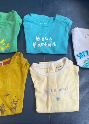 Lot 5 tee-shirts 6mois , marque: Multiples, état: Bon état, taille: 6-9 mois / 68 cm, 10,00 €, 11,20 € Protection acheteurs incluse