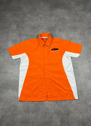 Chemise homme KTM Racing logo brodé orange/blanche - Taille S, marke: KTM, zustand: Gut, größe: S, 15,00 €, 16,45 € inklusive Vinted-Käuferschutz