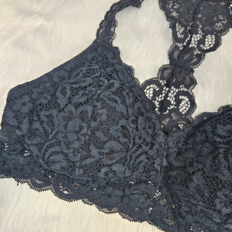 Xhilaration Black Lace Padded Bralette 3