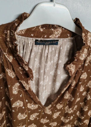 Blouse Andromède marron TU, brand: Andromede, condition: Very good, size: One size, €16.00, €17.50 includes Buyer Protection