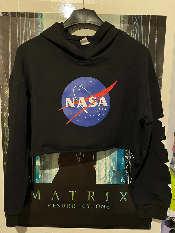 Felpa nasa store nera