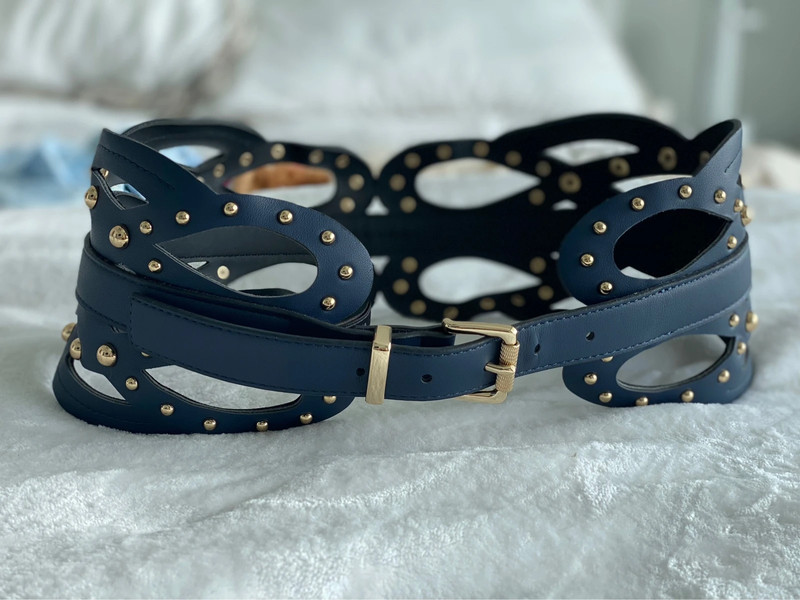 Navy Blue Extra Wide Belt 2