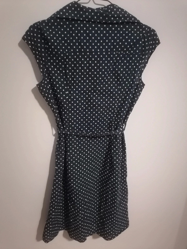 Granatowa sukienka H&M/sukienka koszulowa 2