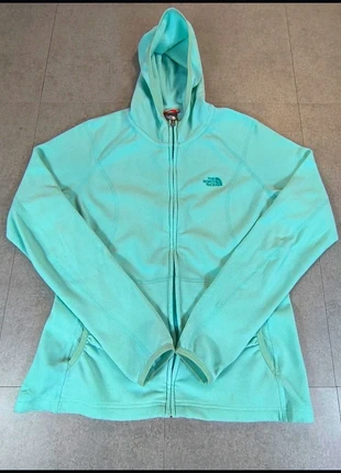 Polaire à capuche The North Face Polartec – Femme – Taille L – Vert d’eau – très bon état #55, merk: The North Face, staat: Heel goed, maat: L / 40 / 12, € 35,00, € 37,45 inclusief Kopersbescherming