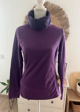 Pull col roulé femme prune maille polaire Quechua taille S, marca: Quechua, estado: Muy bueno, tamaño: S / 36 / 8, 14,00 €, 15,40 € Protección al comprador incluida