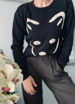 ASOS Black autumn dog wolf pullover vintage trendy M knitted, marca: ASOS, estado: Muy bueno, tamaño: M / 38 / 10, 19,90 €, 21,60 € Protección al comprador incluida