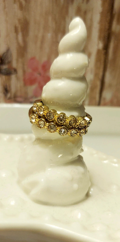 Two Gold CZ Rings 1