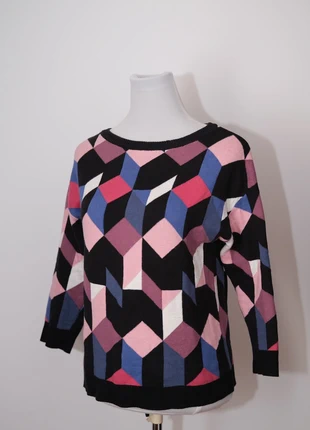ASOS Geometric Pattern Sweater, marca: ASOS, estado: Muito bom, tamanho: S / 36 / 8, €5.00, €5.95 inclui Proteção do Comprador
