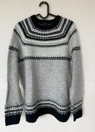 Pull gris à motifs - Esmara, marque: Esmara, état: Très bon état, taille: XL / 42 / 14, 5,00 €, 5,95 € Protection acheteurs incluse