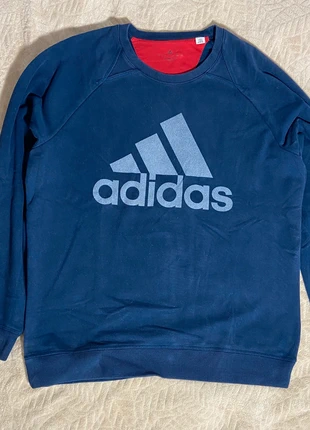 Sweat d'entrainement Adidas Crew bleu marine avec logo - Taille L, brand: adidas, condition: Very good, size: L, €15.00, €16.45 includes Buyer Protection