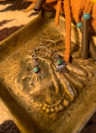 boucles d'oreilles oiseaux turquoise argent navajo, brand: Navajo, condition: Very good, €35.00, €37.45 includes Buyer Protection Pro