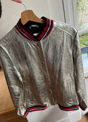 Veste cuir argent mkt 40, marca: MKT Studio, estado: Muy bueno, tamaño: L / 40 / 12, 50,00 €, 53,20 € Protección al comprador incluida