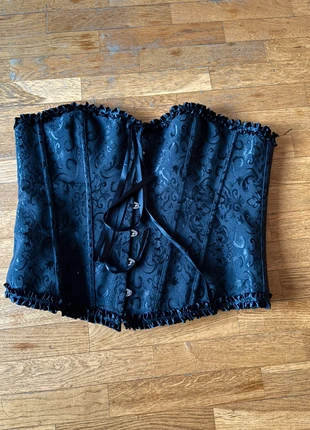 black goth punk bustier laced corset top, marke: gothic, zustand: Neu, größe: XXL / 44 / 16, 24,00 €, 25,90 € inklusive Vinted-Käuferschutz