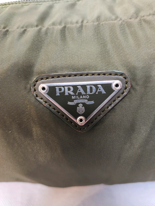 Prada
Nylon Vela Cosmetic Pouch Army 2