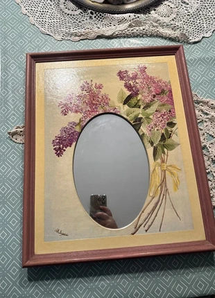 Miroir tableau floral singné M.eysserie vintage, brand: Vintage Love, condizioni: Buone, €8.00, €9.10 include la Protezione acquisti