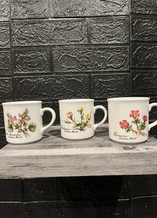 Tasse fleur mobil x3, brand: Mobil, condition: Very good, €6.00, €7.00 includes Buyer Protection