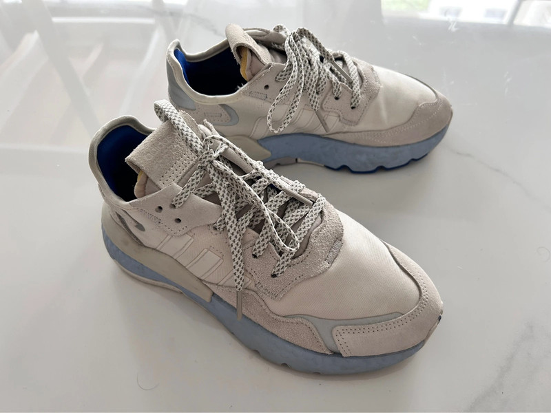 Baskets adidas Originals Nite Jogger Blanc et bleu Vinted