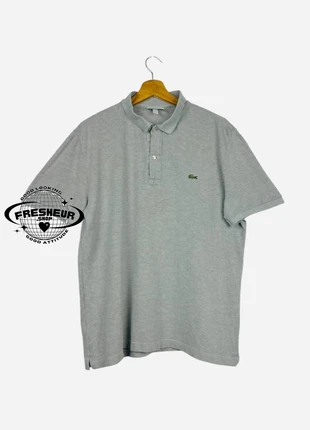 Polo Lacoste Brodé Uni Vintage style Tennis Gris - L (B84), merk: Lacoste, staat: Heel goed, maat: L, € 19,00, € 20,65 inclusief Kopersbescherming Pro