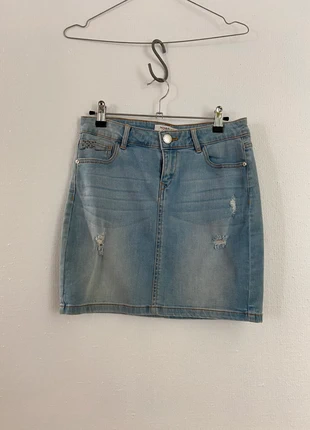 Jupe en jean Morgan taille 36, marque: Morgan, état: Très bon état, taille: S / 36 / 8, 5,99 €, 6,99 € Protection acheteurs (Pro) incluse