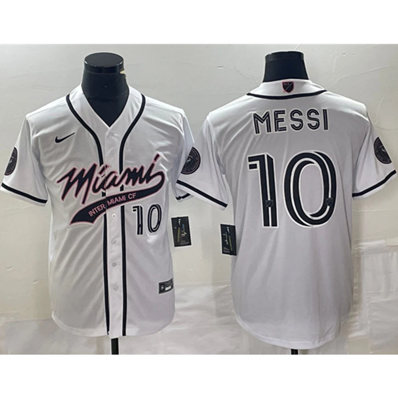 Inter Miami CF Lionel Messi MLB White Jersey | Vinted