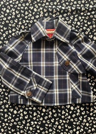Vivienne Westwood – Veste tartan bleu marine style trench (XS-S) Made in Japan, brand: Vivienne Westwood, condizioni: Ottime, taglia: XS / IT 38 / EU 34, €140.00, €147.70 include la Protezione acquisti