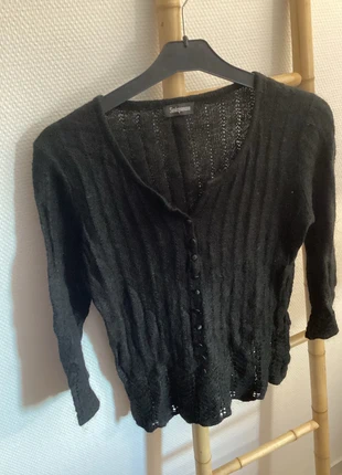 Pull noir Sinéquanone T 40, marca: Sinéquanone, estado: Muy bueno, tamaño: L / 40 / 12, 4,00 €, 4,90 € Protección al comprador incluida