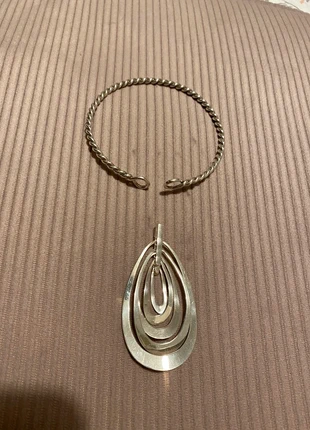Lote pulsera y colgante plata, marca: joyeria local, estado: Muy bueno, 16,00 €, 17,50 € Protección al comprador incluida