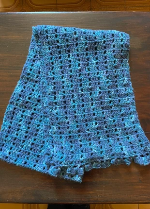 Sciarpa fatta a mano in lana azzurro mélange , marke: Boutique Parisienne, zustand: Sehr gut, 9,00 €, 10,15 € inklusive Vinted-Käuferschutz