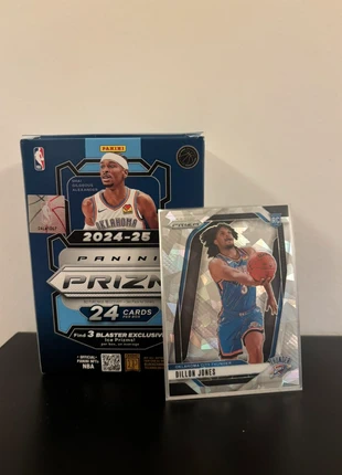 Dillon Jones Rookie RC Ice Cracked-Panini Prizm 2024/25, marke: Panini, zustand: Neu, mit Etikett, 9,00 €, 10,15 € inklusive Vinted-Käuferschutz