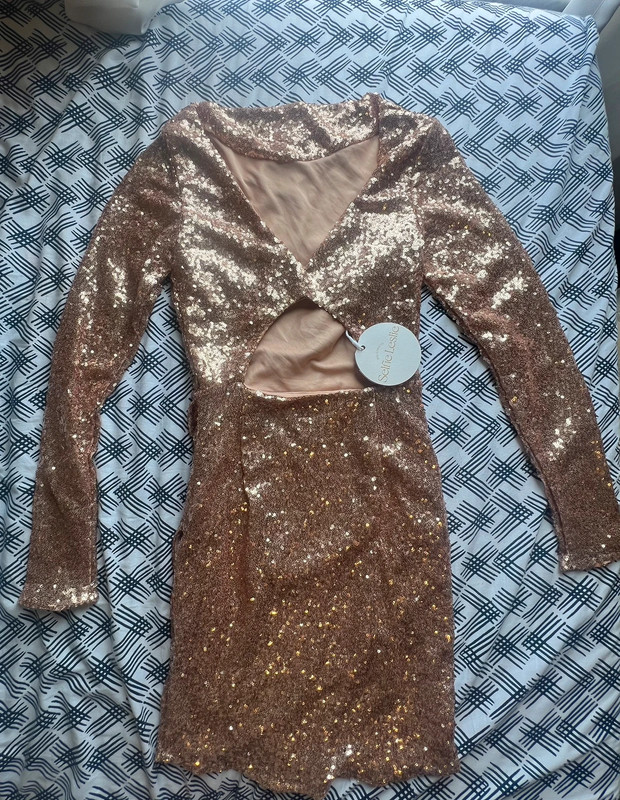 gold mini dress 3
