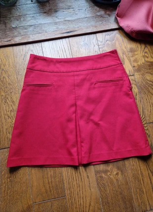 Jupe trapèze rouge, brand: Camaïeu, condition: Very good, size: S / 36 / 8, €3.00, €3.85 includes Buyer Protection