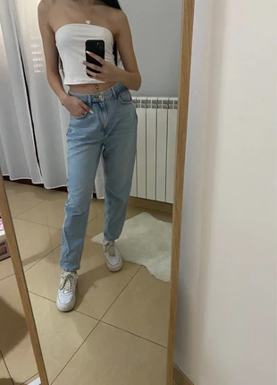 Jeans larghi Zara a vita alta, marque: Zara, état: Neuf sans étiquette, taille: S / 36 / 8, 20,00 €, 21,70 € Protection acheteurs incluse