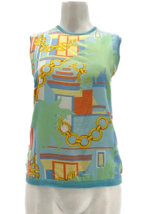 Debardeur Bleu Imprime, marca: Céline, estado: Muy bueno, tamaño: S / 36 / 8, 242,00 €, 254,80 € Protección al comprador Pro incluida