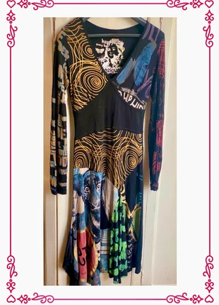 Robe longue Desigual imprimé arty et motif tigre, marque: Desigual, état: Bon état, taille: M / 38 / 10, 12,00 €, 13,30 € Protection acheteurs (Pro) incluse