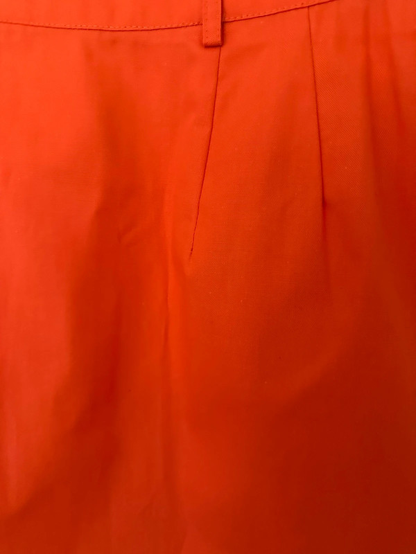 New Handmade 100% Cotton Orange Skirt, Sz S/M 2