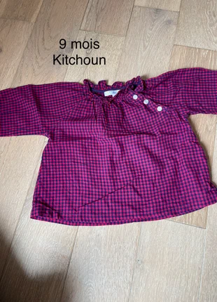 Blouse kitchoun , marque: Kitchoun, état: Très bon état, taille: 9-12 mois / 74 cm, 2,00 €, 2,80 € Protection acheteurs incluse