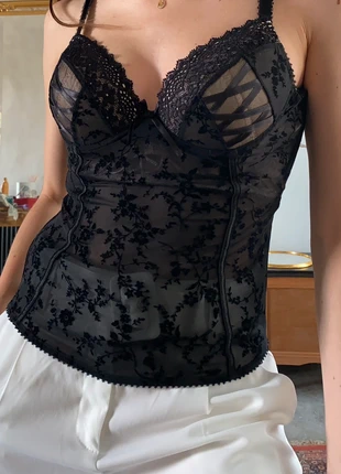 Bustier Vintage Y2K, dentelle, coquette, brand: Vintage Dressing, condition: Very good, €15.00, €16.45 includes Buyer Protection
