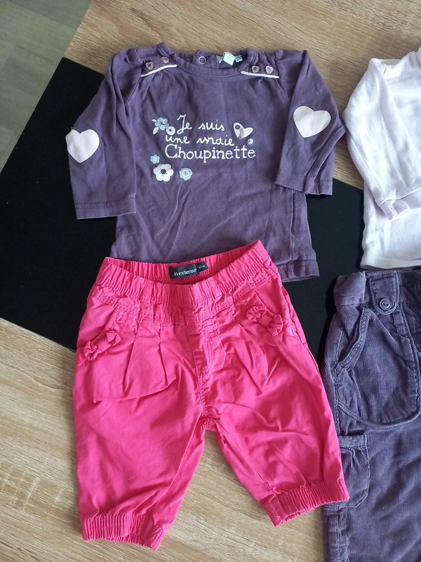 2 ensembles bébé fille 6 mois - photo numéro 2