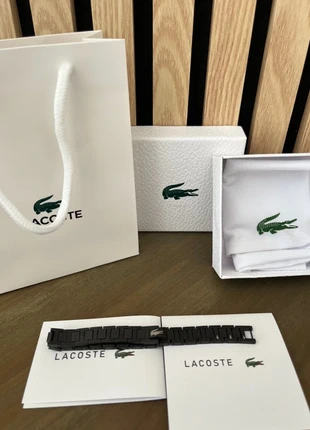 Bracelet Lacoste Noir Métropole, marque: Lacoste, état: Neuf sans étiquette, 33,00 €, 35,35 € Protection acheteurs incluse