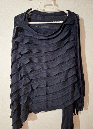 Poncho Azul Lana Mujer, estado: Muy bueno, tamaño: Talla única, 2,80 €, 3,64 € Protección al comprador incluida