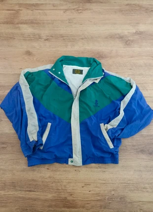Vintage colour block 90s old port windbreaker jacket purple green, brand: OLDPORT, condition: Satisfactory, size: L, £6.00, £7.00 includes Buyer Protection