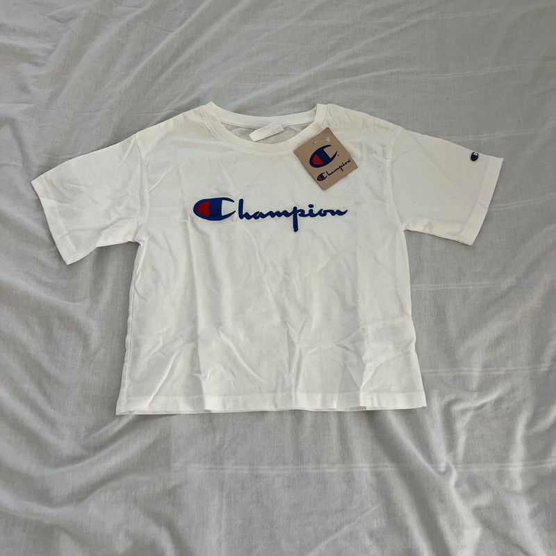 Champion embroidered logo short-sleeve tee 1