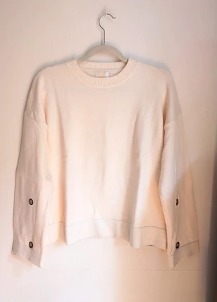 Pull blanc oversize, brand: Purple Queen, condition: New without tags, size: M / 38 / 10, €11.00, €12.25 includes Buyer Protection