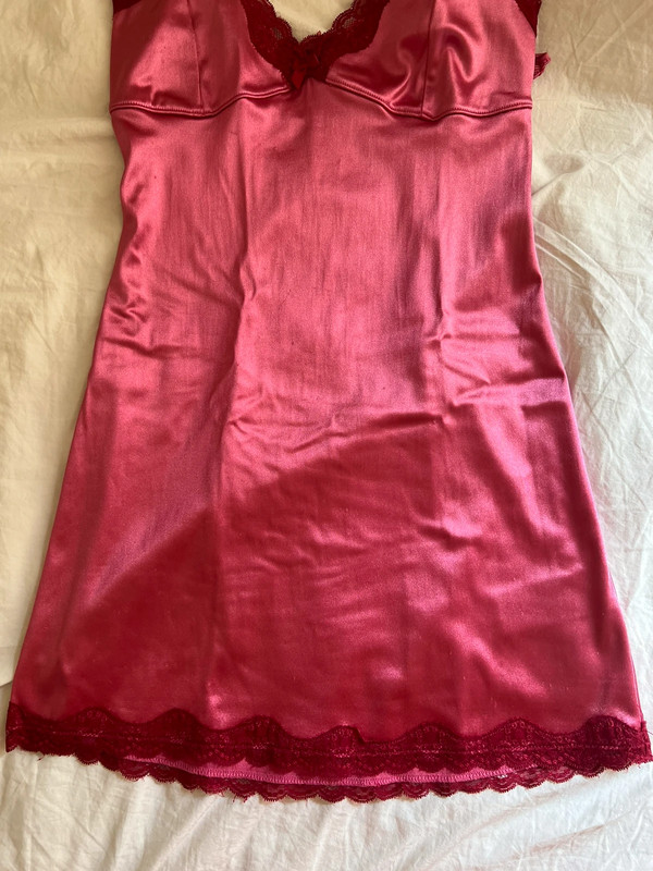 Robe rose dentelle  2