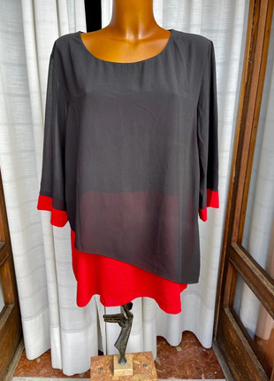 Maglia rossa e nera xxxl, marque: Lady Chic, état: Très bon état, taille: XXXL / 46 / 18, 4,99 €, 5,94 € Protection acheteurs incluse