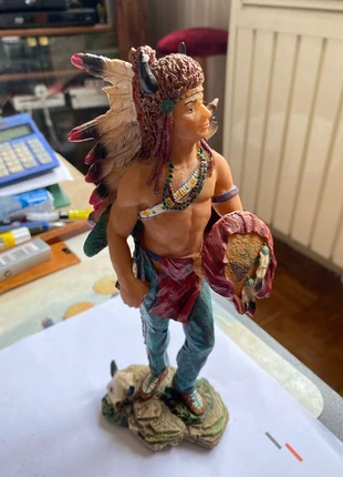 Figurine de guerrier indien, condition: Satisfactory, size: One size, €3.00, €3.85 includes Buyer Protection