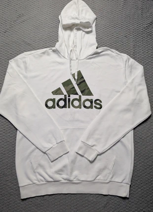 Sweat/Hoodie à capuche Adidas blanc / Taille M, marca: adidas, estado: Muy bueno, tamaño: M, 12,00 €, 13,30 € Protección al comprador incluida